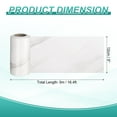 thumbnail image 2 of Uxcell Wood Grain Wallpaper Border 5" x 16.4ft Textured Frame Sticker, White Texture, 2 of 7