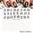 thumbnail image 2 of Personality Python Dark Letter Transfer Nail Sticker, 2 of 5