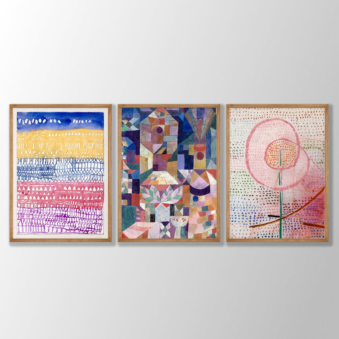 Paul Klee Art Prints Abstract Gallery Wall Home Decor Office Wall Art Set 3 Set 3
