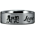 thumbnail image 6 of Tungsten Juggalo Ring, 6 of 8