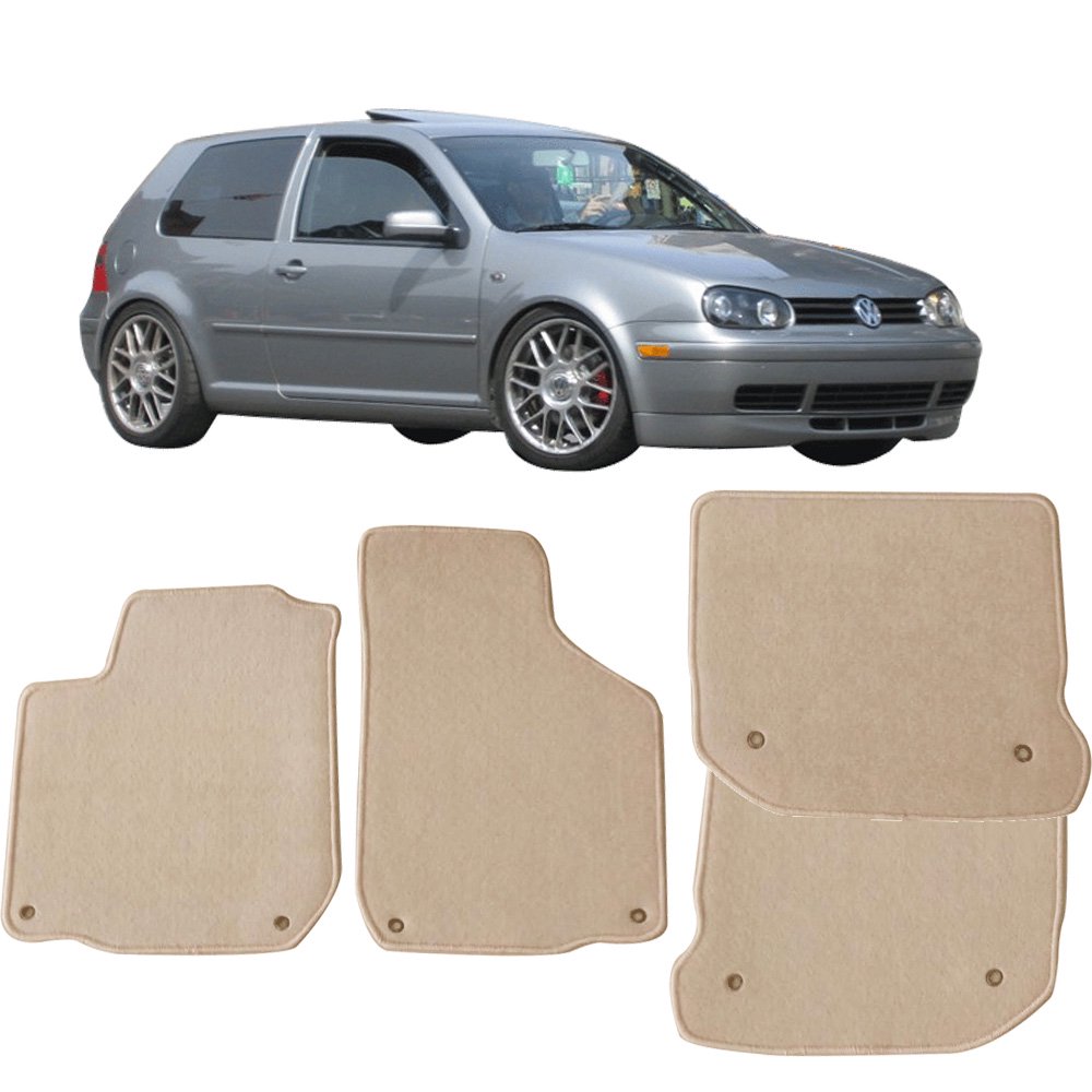 Compatible with 9905 VW Gli MK4 Golf MK4 Jetta MK4 OE Factory Style Nylon Carpet Car Floor Mats