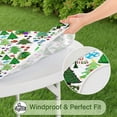 thumbnail image 5 of Multicolor Christmas Tree Pattern Round Fitted Tablecloth with Elastic Edge,Dining Table Cover Waterproof,Outdoor Round Tablecloth for Camping,Dining,Indoor and Outdoor, 5 of 7