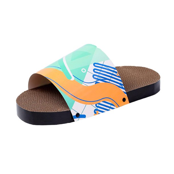 Zapatillas rascador para gatos Fernando tabla rascadora de cartón Verde