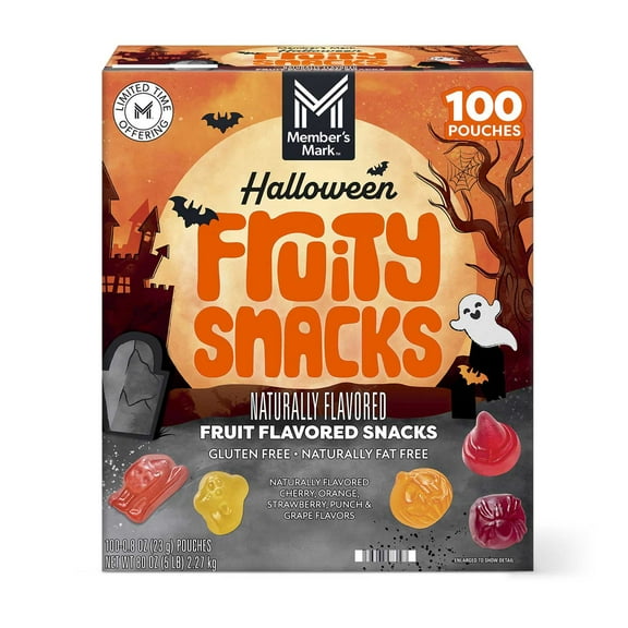 Member's Mark Halloween Snacks Variety Pack, 0.8 oz., 100 ct.