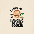 thumbnail image 4 of Inktastic Monkey I Love Hanging out with My Cousin Boys or Girls Baby T-Shirt, 4 of 5