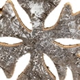 thumbnail image 7 of Northlight Wooden Snowflake Christmas Ornament - 10" - Silver and Gold, 7 of 7
