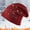Red, variant on Hats for Women,Winter Hats for Women Flannel Hat Winter Hats for Women Men Soft Slouchy Warm Hat Fleece Insulated Thermal Warm Winter Hat Beanie for Women,Ear Protection Black One Size