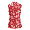 thumbnail image 3 of Uorisanigo Candy Cane Print Vests for Women Sleevless Open Front with Pockets Blazer Vest for Women Fashion V Neck Blazers Suit Vests Top Dressy Size M, 3 of 7