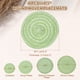 thumbnail image 2 of Uxcell 4 Pcs Manteles Individuales Redondos Tejidos, Mantel Lavable de 4.3 Pulgadas Resistente al Calor, Mantel Decorativo para Mesa de Comedor de Cocina, Verde, 2 of 7