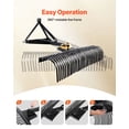 thumbnail image 4 of VEVOR Tow Behind Dethatcher, 72-inch Tow Dethatcher with 36 Steel Tines, 3-Point Lawn Dethatchers Rake with Attachments for Tractor, Landscape Rake for Garden, Farm, Grass, 4 of 9