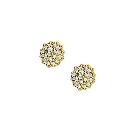 UBNER40086Y14D 1 Carat Diamonds Earrings in 14K Yellow Gold