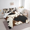 thumbnail image 3 of Homewish Animal Cow Print Twin Bedding Sets 7-Piece for Female Men Adults,Black White Bedding Comforter Set Microfiber,Rustic Farmhouse Breathable Sheet Sets,Lightweight Room Decor,Reversible, 3 of 8