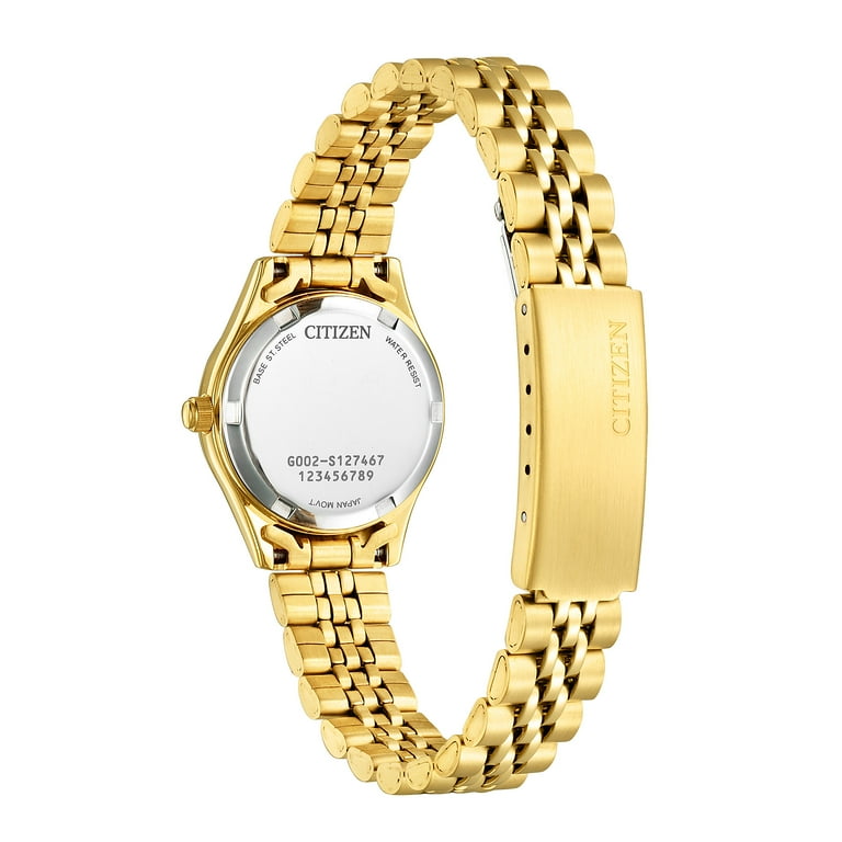★レア逆輸入★Citizen Quartz Crystal Accent Ladies Watch Citizen Women's Quartz Gold-Tone Crystal Accent Stainless