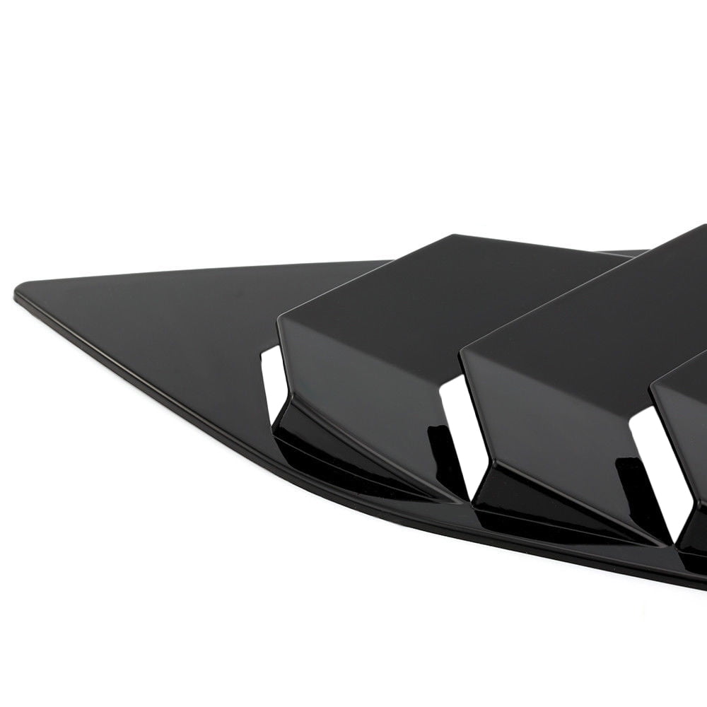 KKmoon Rear Window Louvers Car Rear Window Blinds Side Tuyere Louvers Vent for Ford Focus ST RS MK3 Hatchback Carbon Fiber Style Black