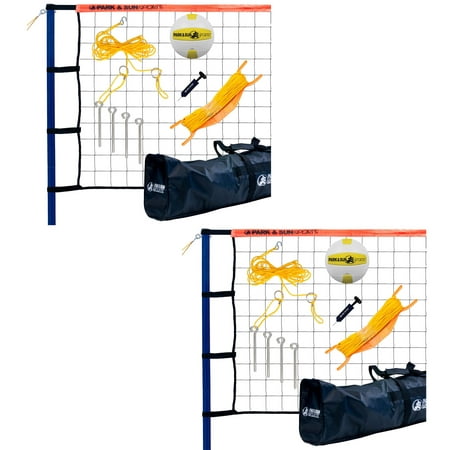 Park & Sun Spiker Sport Steel Portable Outdoor Volleyball ...
