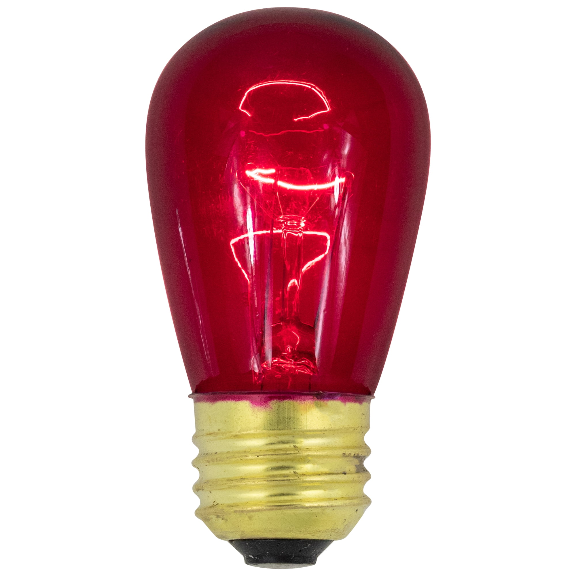 Northlight Transparent Incandescent S14 Edison Style Christmas Replacement Bulbs - Purple - Pack of