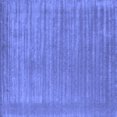 thumbnail image 1 of Ahgly Company Machine Washable Indoor Square Abstract Blue Contemporary Area Rugs, 7' Square, 1 of 4