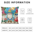 thumbnail image 5 of Chilfamy Summer Pillow Cover Farmhouse Decorative Throw Pillow Case Indoor Outdoor Cushion Cover Gnomes Popsicle Ice Cream Hello Sweet Summer Vibes Pillowcase for Couch Living Room 24x24in, 5 of 5