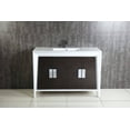 thumbnail image 2 of Fine Fixtures Imperial Collection 48" Single Bathroom Vanity Cabinet Set, Gray and White, 2 of 8