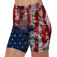 thumbnail image 2 of Puntoco Pantalones cortos de algodón para mujer, mallas de yoga estampadas a la moda para mujer, pantalones deportivos sólidos para correr, gimnasio y fitness para mujer, pantalones activos de tr, 2 of 4