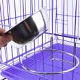 thumbnail image 3 of Práctico de acero inoxidable colgantes del gato del perro casero de la jaula de la perrera Meterk Tazón para beber, 3 of 7