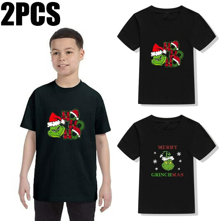 Green Monster Grinch Short Sleeve T Shirt O-Neck Casual Streetwear