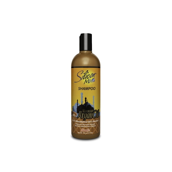 Champú para el cabello con aceite de argán Silicon Mix, 16 onzas