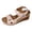 Beige, variant on Rokment Platform Wedges Walking Sandals for Women Ladies Comfortable Fashion Casual Leather Fish Mouth Open Toe Chunky High Heels Ankle Strap Dressy Summer Shoes Beige Size 6.5