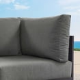 thumbnail image 2 of Tahoe Outdoor Patio Powder-Coated Aluminum Modular Corner Chair in Gray Charcoal, 2 of 8