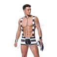 thumbnail image 3 of brillar Disfraz sexy para hombre, uniforme de cosplay, conjunto de ropa interior para hombre, disfraces exóticos para el día de San Valentín, marinero, doctor, policía, juego de rol, traje m, 3 of 4