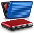 thumbnail image 1 of 2-pack Slim Mini RFID blocking credit card holder in aluminum M, 1 of 5