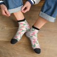 thumbnail image 3 of Pofeuu Tropical Pitaya Print 30cm Socks, Adult Running Hiking Socks for Youth and Adult, 3 of 7