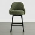 thumbnail image 3 of CHITA Swivel Upholstered Counter Bar Stool with Double-layer Cushion, 3 of 8