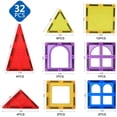 thumbnail image 2 of Bloques Magneticos MAGBLOCK Azulejos magneticos para ninos 32pcs, 2 of 2