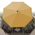 thumbnail image 7 of Strong Camel 9 Ft Outdoor Table Aluminum Patio Umbrella with Auto Tilt and Crank, With OLIFEN Cover , Alu. 8 Ribs (Beige), 7 of 7