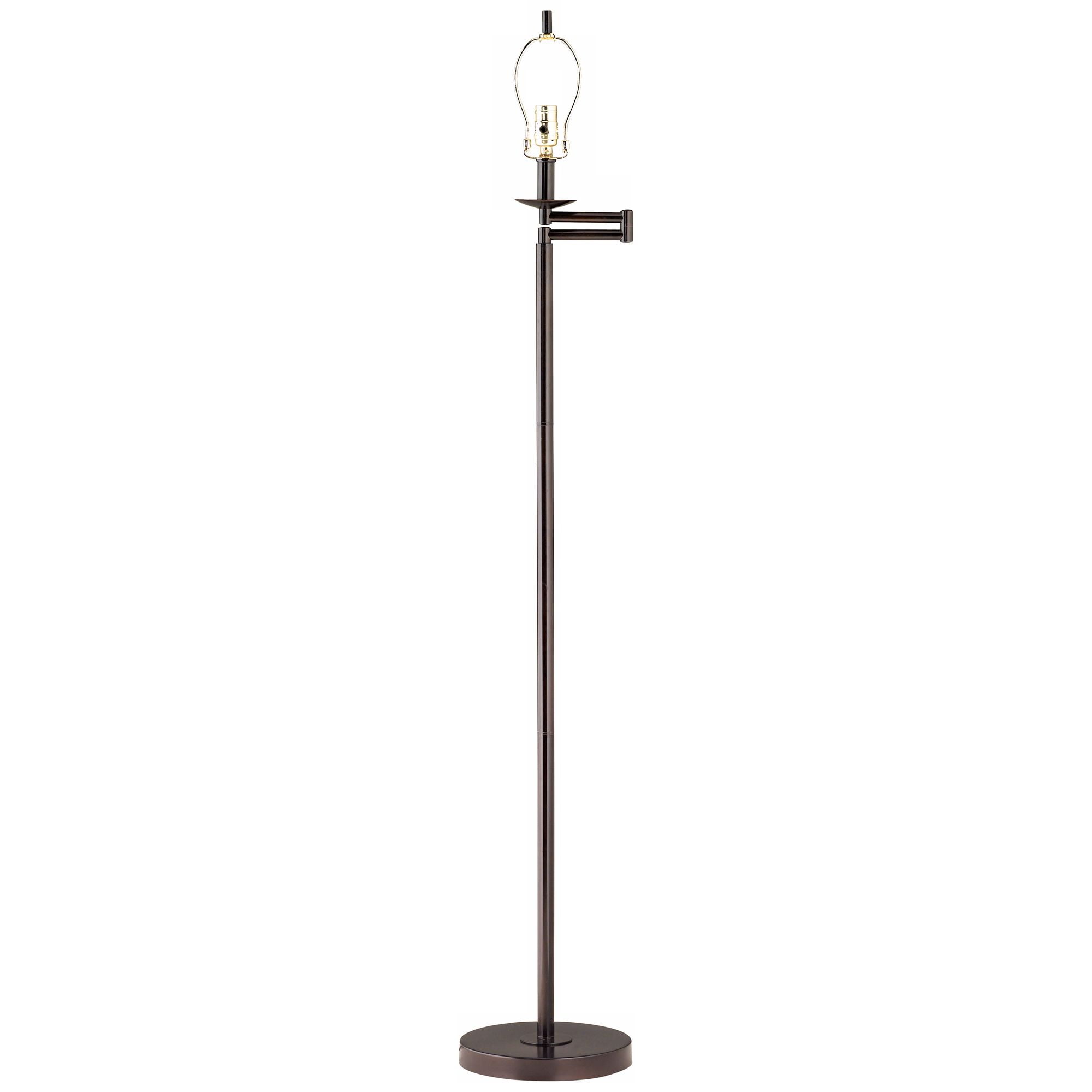 Regency Hill Adjustable Swing Arm Floor Lamp Base 60.5" Tall Bronze for
