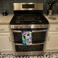 thumbnail image 3 of Carolines Treasures DAC2581KTWL 25 x 15 in. Unisex Hippie Dawg 100 Percent Cotton Kitchen Towel, 3 of 5