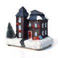 thumbnail image 3 of Matsuzay Adorno de casa de luz de Navidad 2021 Año Nuevo Navidad resina casa de nieve decoración brillante decoración de iluminación alimentada por Kits de decoración para fiestas No.01 Matsuzay HA008049-01B, 3 of 6