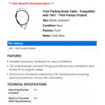 thumbnail image 2 of Front Parking Brake Cable - Compatible with 1967 - 1969 Pontiac Firebird 1968, 2 of 2