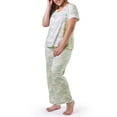 thumbnail image 5 of Fruit of the Loom Women's Soft & Breathable V-Neck Short Sleeve Top & Pajama Pant Set, Sizes S-4X, 5 of 10