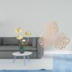thumbnail image 2 of Estatua de figura,Estatuas de hojas y flores de metal,esculturas decorativas,Placa de pared con hojas de palma,Decoración de pared de madera con hojas de palma,Adorno de madera para pared con, 2 of 8