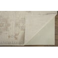thumbnail image 3 of HomeRoots 514994 9 x 12 ft. Tan & Brown Floral Hand Knotted Stain Resistant Rectangle Area Rug, 3 of 8