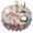 Pioneer Flower Floral-1, variant on Pioneer Flower Floral Print Pattern Round Tablecloth 60"x60",Wrinkle Wipeable Table Cloth for Kitchen Dining Room Picnic Patio Party