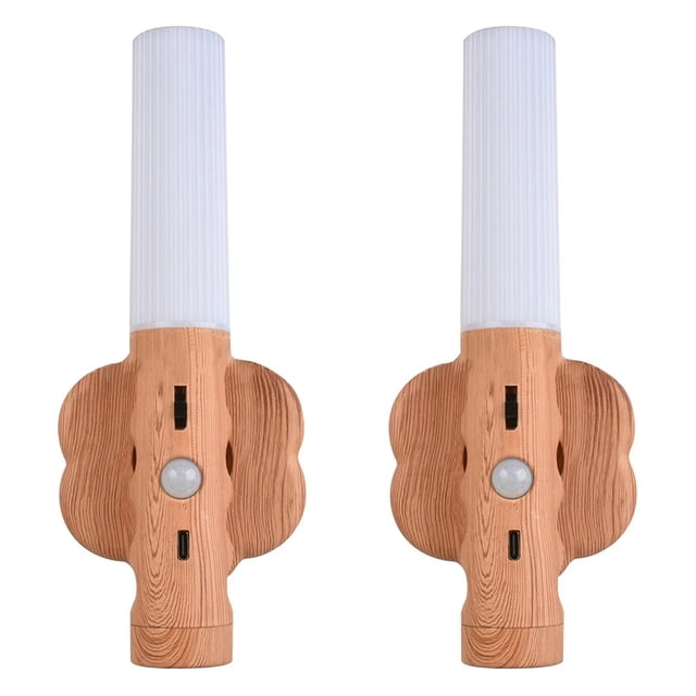 Mistaha Multi-Functional Portable Rechargeable LED Wall Lights Set of 2