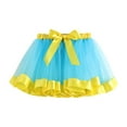 thumbnail image 2 of uublik Athletic Skirts Girls Blue with Shorts High Waist Tulle Skirts A-line Mesh Skirt Mini Tutu Skirts Dress Size 3T-8, 2 of 6