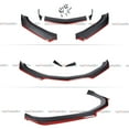 thumbnail image 3 of Front Lip Compatible with 2016-2024 Chevy Camaro LT LS RS SS, Red Line Air Dam Lower Chin Spoiler Splitter Fit for 16-24, Protection Body Kit (Matte Black), 3 of 9