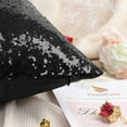 thumbnail image 6 of Unique Bargains 4 Pack Sequins Decorative Throw Pillow Cover 18" x 18" Black, 6 of 8