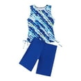 thumbnail image 3 of vigerkar Tankini Swimsuits with Shorts - Two Piece Swimsuits Tummy Control Bathing Suits Blue, L, 3 of 9