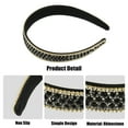 thumbnail image 4 of Rhinestone Headband, Rhinestone Headband for Women, Black,1.0 Inch Wide 1Pcs, 4 of 7