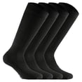 thumbnail image 1 of Rohner Basic Calcetines hasta la rodilla unisex, paquete de 4 - Cotton II Long, calcetines, mezcla de algodón Negro 39-42, 1 of 3